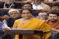 Nirmala Sitharaman during the budget presentation - Sakshi Post
