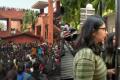 Delhi Commission for Women (DCW) chief Swati Maliwal has reached the spot to take stock of the situation in Gargi College Delhi Commission for Women (DCW) chief Swati Maliwal has reached the spot to take stock of the situation in Gargi College - Sakshi Post