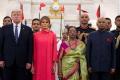 Donald Trump and Melania Trump along with President of India - Sakshi Post