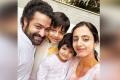 Jr NTR celebrates holi with his two sons and wife at home! - Sakshi Post