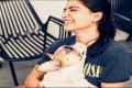 Samantha with her puppy, Hash - Sakshi Post