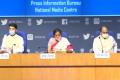 Finance Minister addressing the media&amp;amp;nbsp; - Sakshi Post
