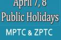 April 7,8 declared holiday in Andhra Pradesh on Account of MPTC ZPTC Polls 2021 - Sakshi Post