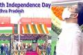 AP CM YS Jagan Mohan Reddy Hoists National Flag on 75th Independence Day celebrations - Sakshi Post