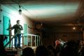 Stand-up comedy show organised for people in the bomb shelter amid shelling in Sumy, a regional capital in northern Ukraine. (Courtesy: Lena Lion) - Sakshi Post