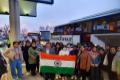A file photo of Indian students awaiting to board the bus in Romania  - Sakshi Post