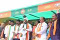 BJP leader Bandi Sanjay during Praja Sangrama Yatra in Mahabubnagar -Sakshi Post
