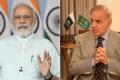 File photos of India PM Narendra Modi and Pakistan PM Shehbaz Sharif (Photo credit: IANS via Twitter @ians_india ) -Sakshi Post