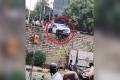 Hyderabad Woman's Narrow Escape After Car Brakes Fail - Sakshi Post