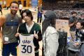 BTS Suga Catches Up With Steph Curry, Tennis star Naomi Osaka At NBA Japan Game - Sakshi Post
