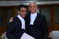 Incoming CJI Justice DY Chandrachud (L) and outgoing CJI Justice UU Lalit (R) - File pic - Sakshi Post