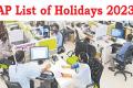 AP General Holidays 2023 and Optional Holidays List for 2023 - Sakshi Post