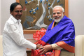 File Pic of CM KCR with PM Modi | Image Source Google - Sakshi Post