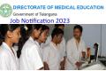 Telangana: DME Notification 2023  For Walk In Interviews For Professor, Associate Professors Contractual Posts in Medical Colleges - Sakshi Post