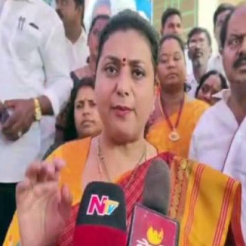 AP Minister RK Roja Slams TDP Chief, 4 YSRCP MLAs Over Cross Voting Row - Vimarsana News