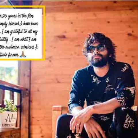 Allu Arjun Completes 20 Years In Films, Feels Blessed And Pens Thank You Note To Fans - Vimarsana News