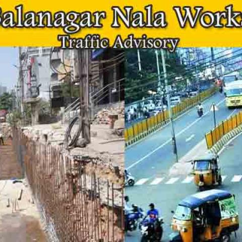 Balanagar Nala Works: Traffic Diversions For 90 Days in These Routes - Vimarsana News