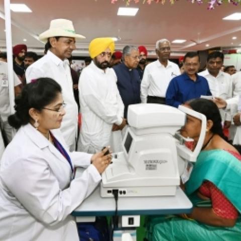 Eye tests conducted for one cr people under T'gana's 'Kanti Velugu' - Vimarsana News
