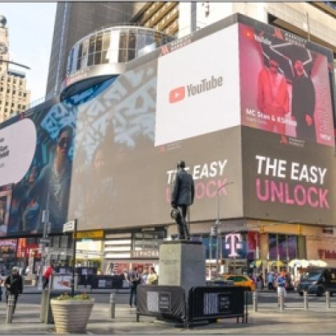 Rapper MC Stan features on Times Square in New York - Vimarsana News
