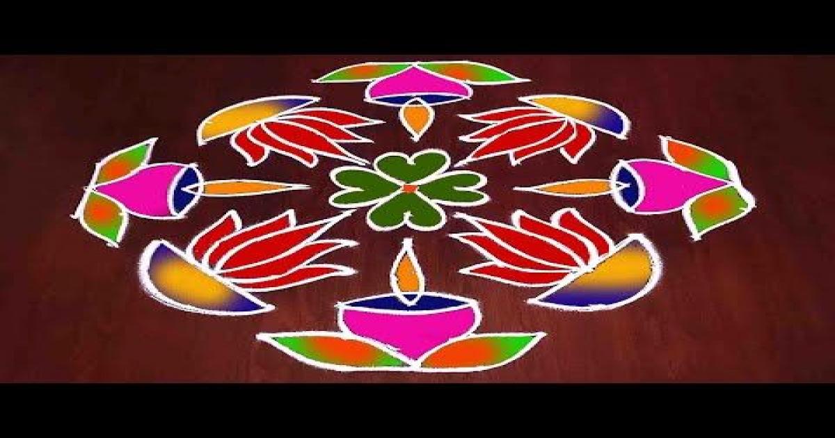 Diwali 2025 Simple Rangoli Designs Photos | Diwali 2025, Diwali 2025 ...