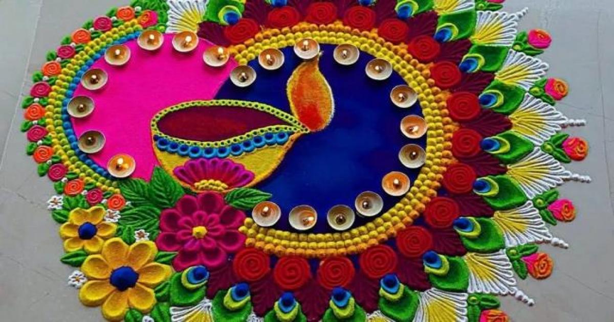 Diwali 2025 Easy Rangoli Designs Photos | Diwali 2025, Diwali 2025 ...