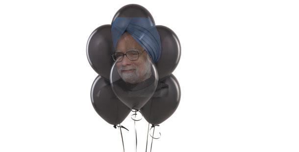 Black balloons to greet PM in air! Black balloons to greet PM in air! - Sakshi Post