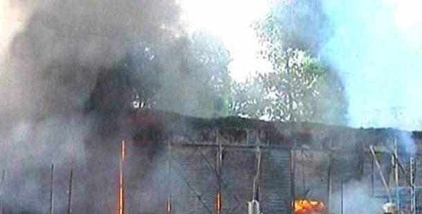 Fire destroys 15 shops in Koti - Sakshi Post