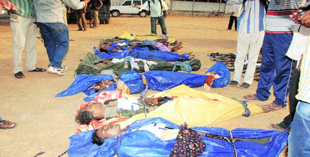 Grey Hound  kill 10 Maoists on AP border - Sakshi Post