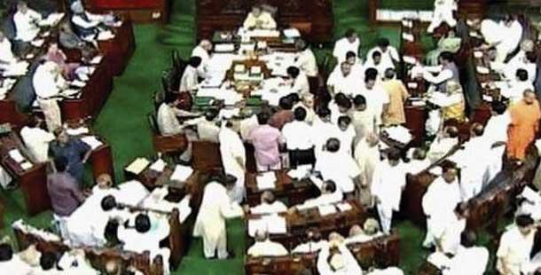 Both Rajya Sabha and Lok Sabha adjourned till noon over Telangana - Sakshi Post