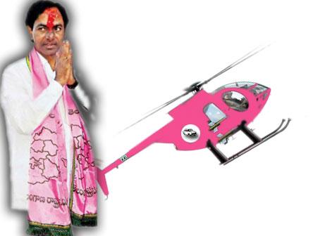 KCR ditches road, to take chopper during campaigning - Sakshi Post