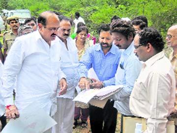 Minister inspects AIIMS site - Sakshi Post
