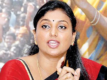 Babu waiving off loans in his dreams, quips Roja - Sakshi Post