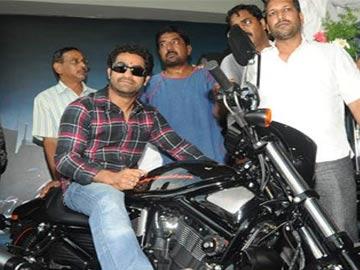 NTR rides a Harley Davidson - Sakshi Post