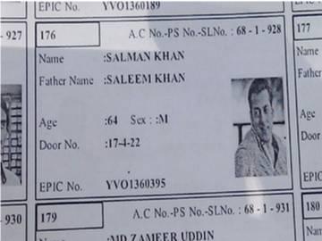 ‘Bhaijaan of Bollywood’ Salman Khan on GHMC voters list - Sakshi Post