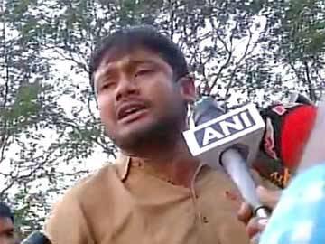 Kanhaiya prevented at UoH gate, vows to fight for Rohith Act - Sakshi Post