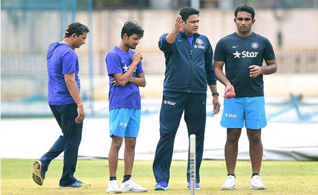 New Coach: Anil Kumble on his job with team members. - Sakshi Post