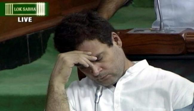 Is Rahul Gandhi in deep sleep or resting his eyes?&amp;amp;nbsp; - Sakshi Post