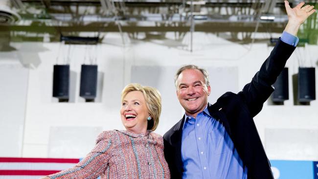 Kaine tweeted, “Just got off the phone with Hillary. I’m honoured to be her running mate. Can’t wait to hit the trail tomorrow in Miami!” - Sakshi Post