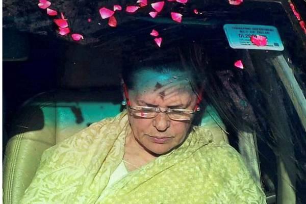 Congress chief Sonia Gandhi took ill during a party road show in Varanasi on August 2 and was rushed to New Delhi for treatment and discharged on August 14. - Sakshi Post