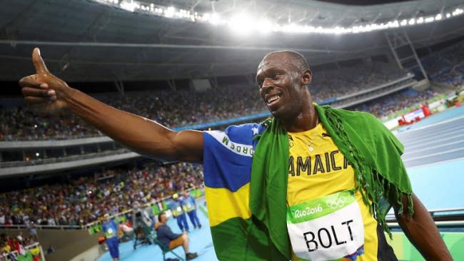 Three Olympics, three races at each, three gold medals each time - Usain Bolt. - Sakshi Post
