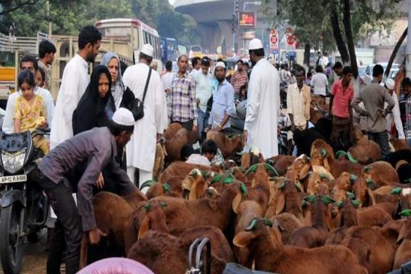 Muslims organizations signed a joint petition to sell animals through animal husbandry department counters - Sakshi Post