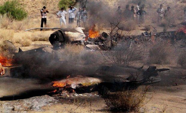 The MiG T-69 trainer aircraft took off from Uttarlai airbase near Barmer and it crashed after noon - Sakshi Post