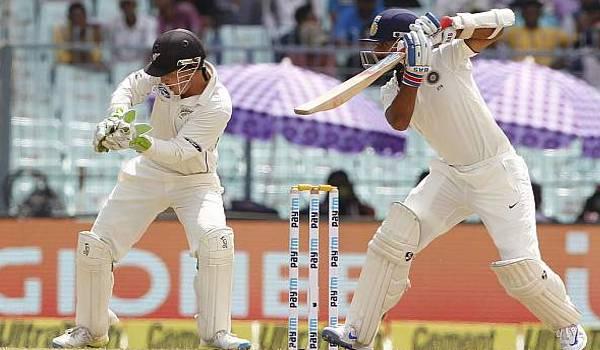Ajinkya Rahane and Cheteshwar Pujara added 141 runs and steadied the innings - Sakshi Post