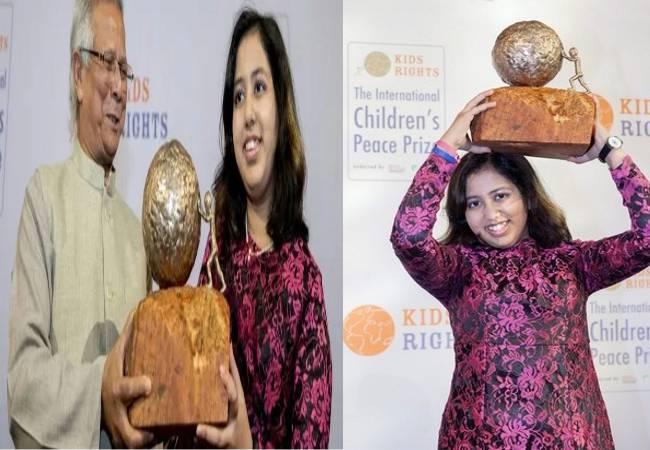 Kehkashan Basu was presented the award by Bangladesh’s Nobel peace laureate Mohammad Yunus - Sakshi Post