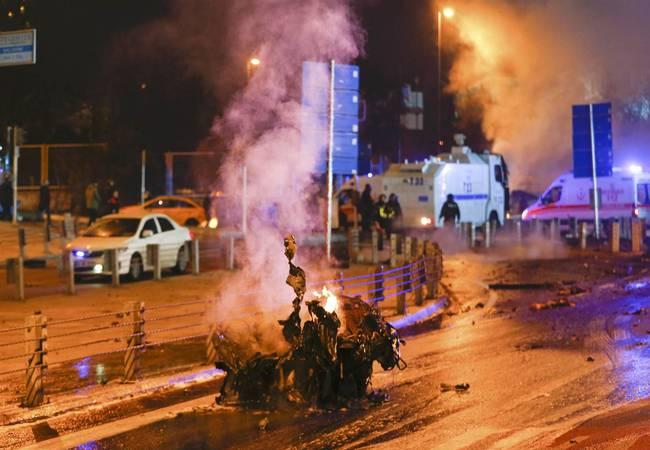 Twin bomb attacks had hit central Istanbul overnight on Saturday and killed 38 people - Sakshi Post