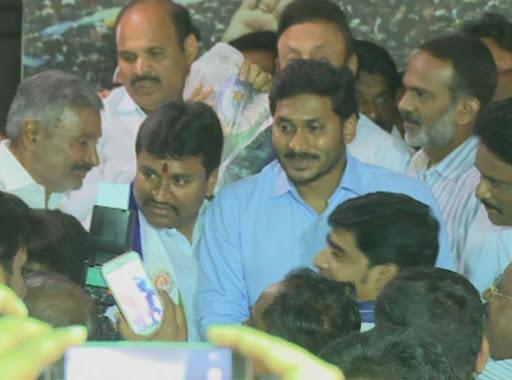 Vijayawada (West) ex-MLA Vellampally Srinivas and his followers joined YSRCP in the presence of president YS Jagan Mohan Reddy at the party headquarters here on Tuesday. - Sakshi Post