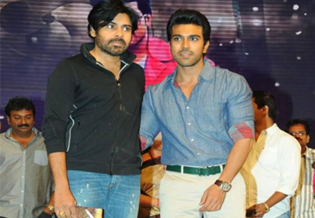Pawan Kalyan with Ram Charan Pawan Kalyan with Ram Charan - Sakshi Post