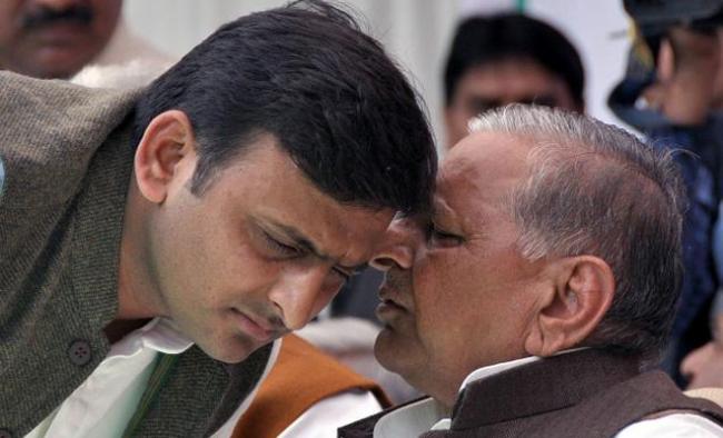 “There are some who have influenced my son (Akhilesh). I had a talk with him last night and also in the morning with him over the issue. There is no dispute between my son and me,’’ Mulayam Singh Yadav said “There are some who have influenced my son (Akhilesh). I had a talk with him last night and also in the morning with him over the issue. There is no dispute between my son and me,’’ Mulayam Singh Yadav said - Sakshi Post