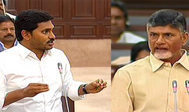 Andhra Pradesh Chief Minister N Chandrababu Naidu and Opposition leader YS Jaganmohan Reddy - Sakshi Post