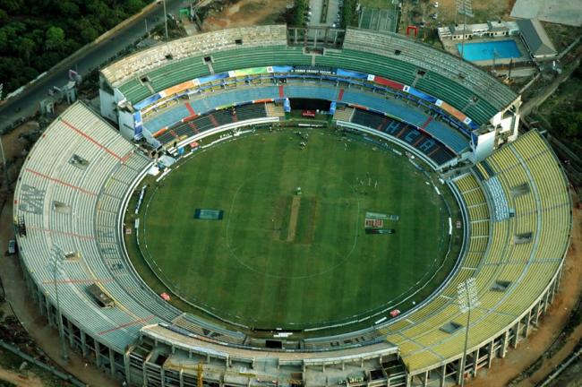 The Rajiv Gandhi International Cricket Stadium in Uppal, Hyderabad, which will host the IPL matches starting next month. - Sakshi Post